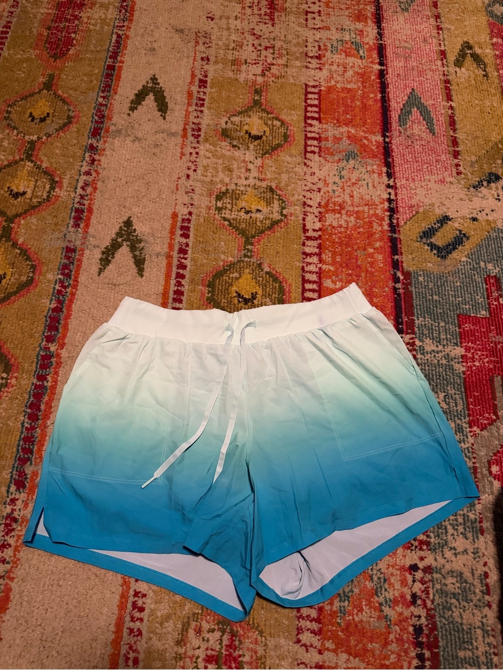 Lane Bryant Women’s Ombre Blue Drawstring Shorts